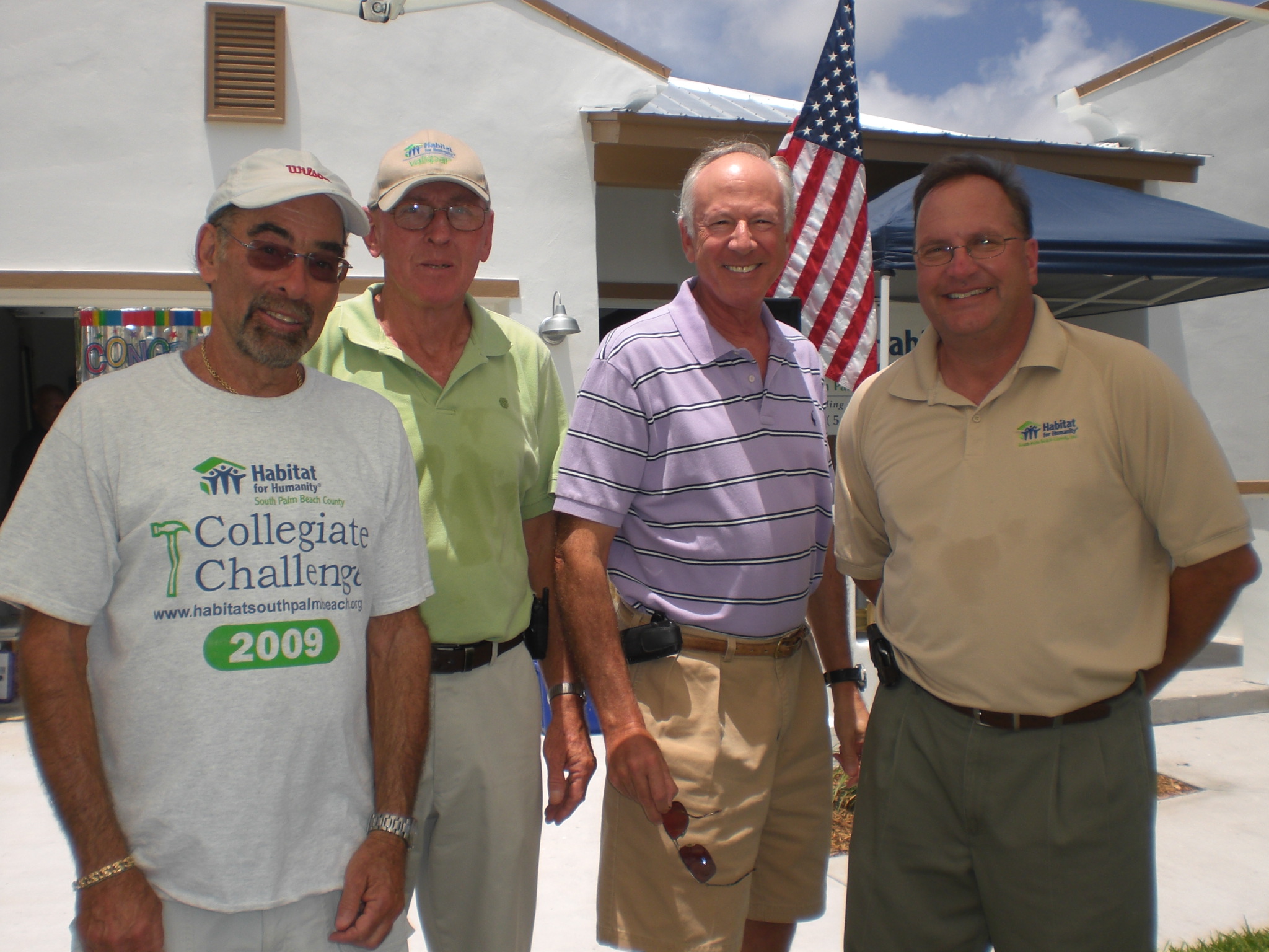 dick leonard, patrick lambe and ron friedsam at habitat event
