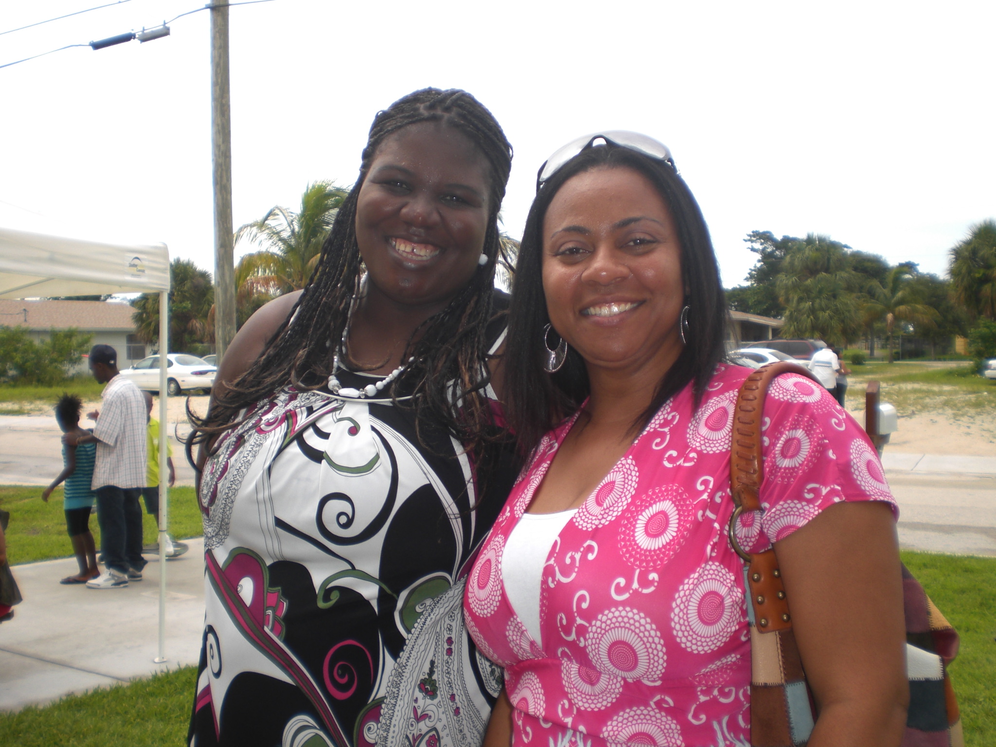 Future Habitat for Humanity homeowners, Renette Nelson and Katress Thaddies. 