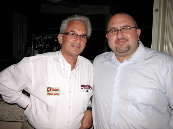 Stephen Kaufman of Standard Coffee Service with Dr. Vincent Sparber MD. 