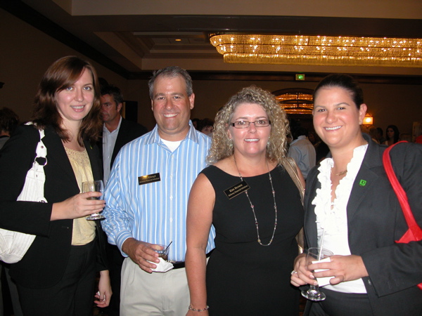 Yelena Duseve of TD Bank in West Palm Beach, left, with Alan Klimple and Kim Brown, both of Alchemy Financial Solutions of Lake Worth, and Tiffany Provenzano of TD Bank in West Palm.