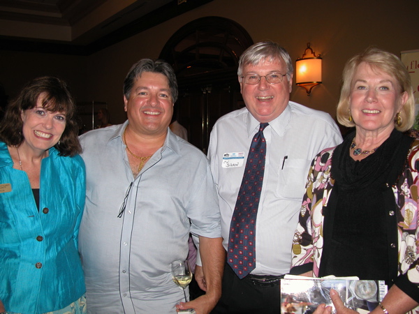 Patricia Egan of Boynton Beach Florist & Gift Baskets, left, with Edward Cairo of Laguna Realty, Ed Solomon of Wesoloski Carlson PA and Patricia Conte of Long-Term Care Resources. 