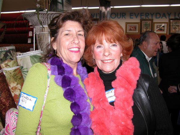 Guests Debbie Hill of OrganizeYourMemories.com and Dottie Chisholm of Jordan B. Schwarzberg MD and the Boca Raton Skin Institute.