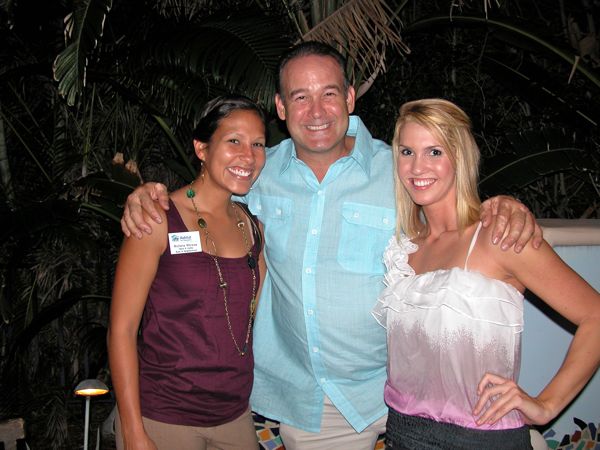 Michelle Morales of Habitat for Humanity, Roger Rojas of Estate Management of South Florida and Clare Moloney of Best Restorations Inc. 