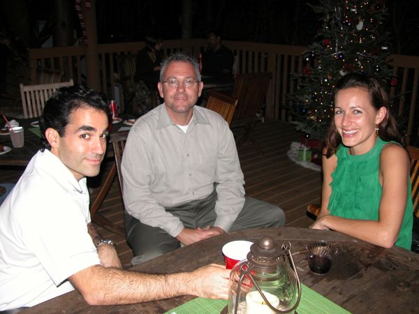 Attorney Paul Ghougasian of Paul E. Ghougasian PA, David Karram and Lucie Wood, both of Virtual 3D Inc.