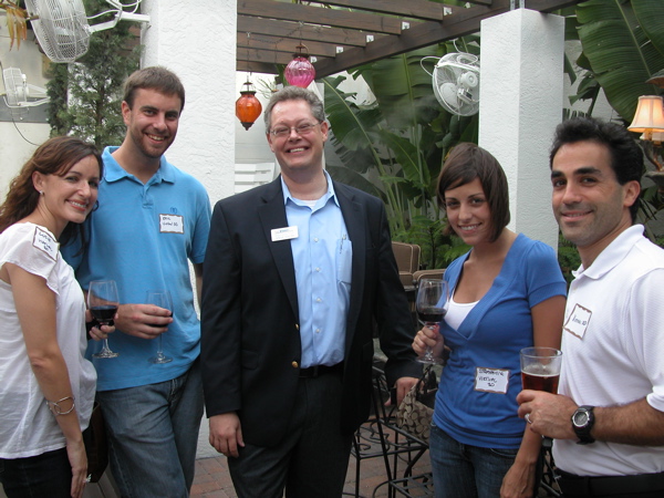 Lucy Wood and Eric Strikowski both of Virtual 3D Inc., with Steve Shelby of FarVision Networks and Stephanie Rondinelli and David Karram of Virtual 3D.
