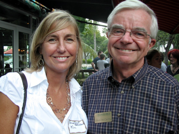 Kim Hollberg of Barefoot Beachcombers with Steve McCarthy of Transworld Business Brokers