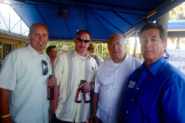 Kenneth G. Bolsch, Jason R. Bolsch and Kenneth J. Bolsch, all of Green Earth Powerwashing & Recovery, with Mark Gregory of MG Sales and Consulting Inc. 