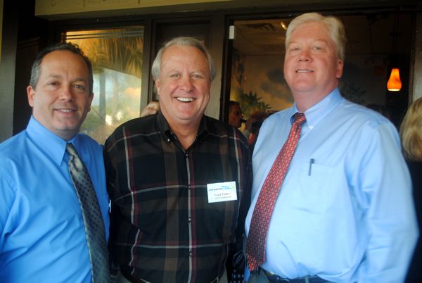 Gregg Weiss of Raymond James, Delray City Commissioner Fred Fetzer and Peter Arts. 
