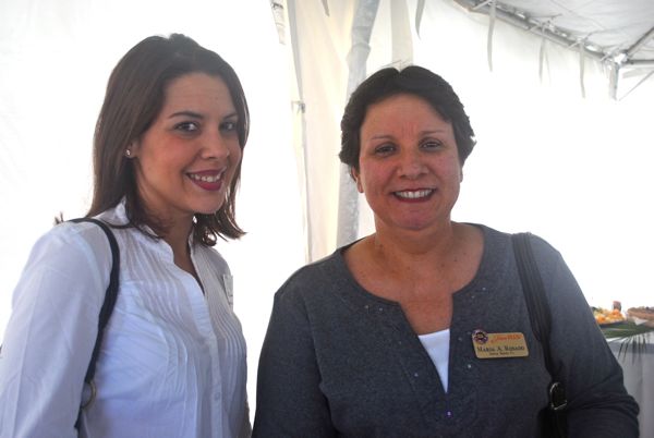 Elizabeth Monge of Studio Elizabeth, left, with Maria Rosado of Juice Plus. 