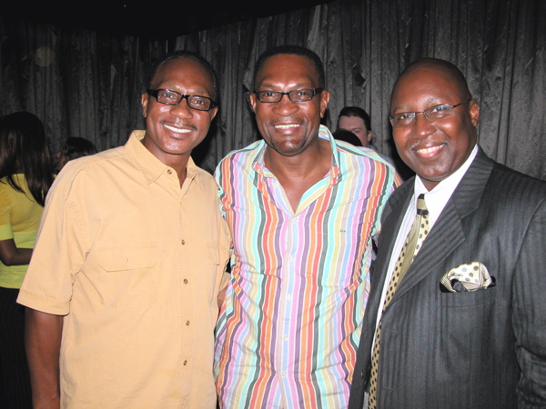 Brothers Clifton and Seabron Smith, left, with La Void Johnson of the TLC Limosines. Seabron Smith is the executive director of the TED Center.