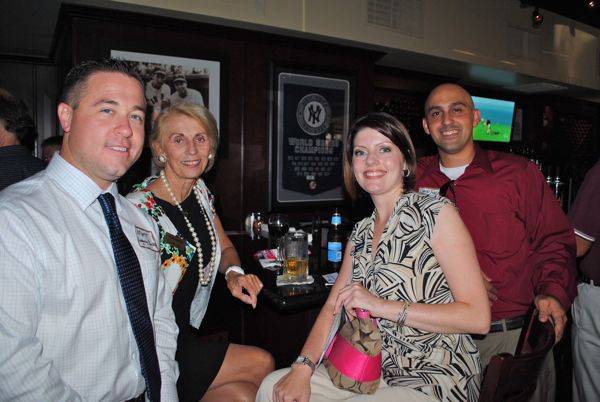 Matthew L. Sheehan and Wendy Stephans, both of Legacy Bank, with Jennifer McKeon and David Fialoo of BankUnited in Delray Beach. 