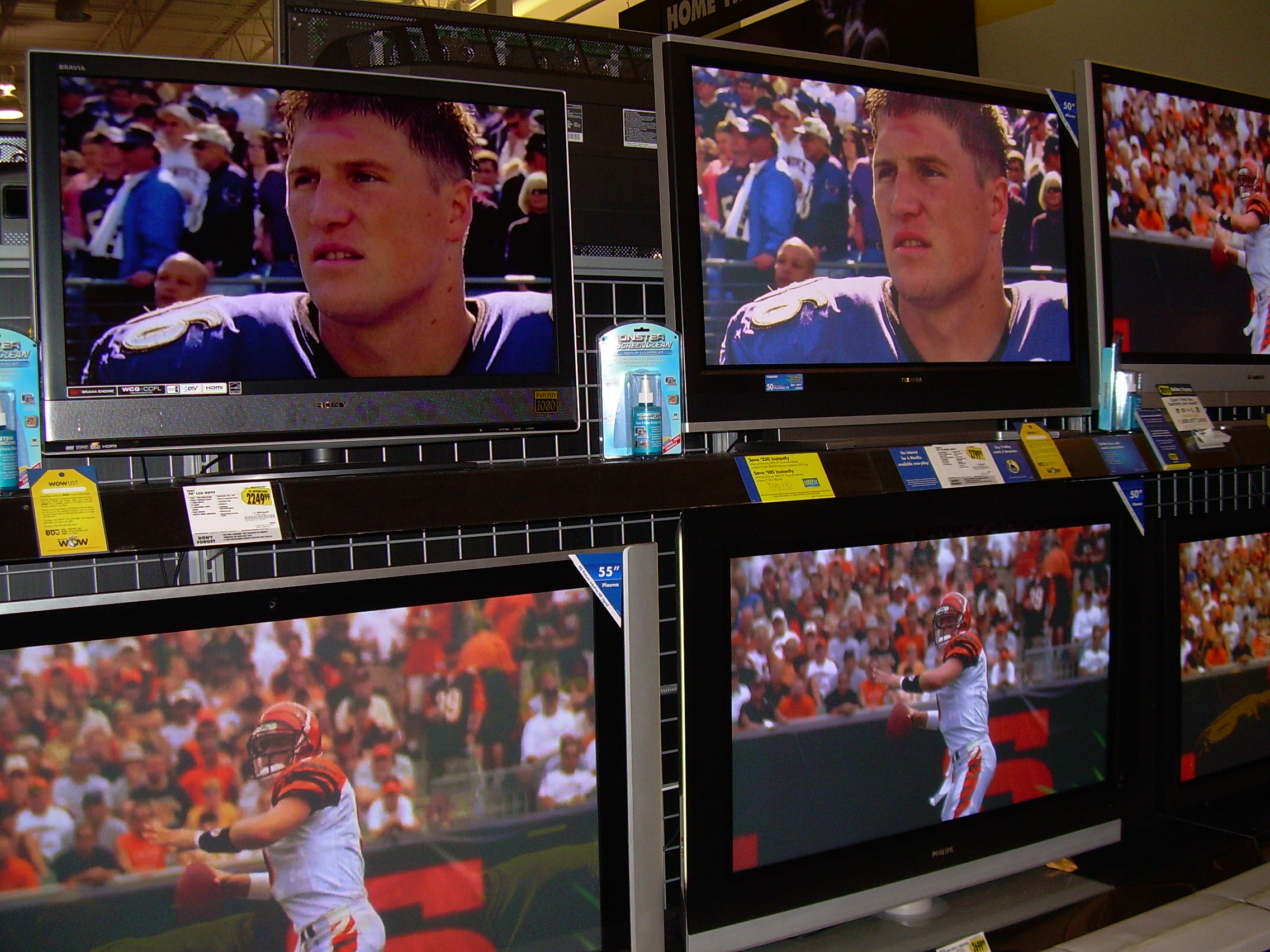 tvs on display