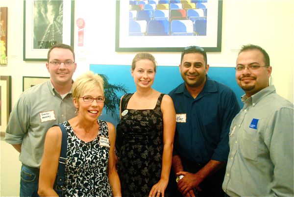 David Massey of Vision Haus, left, with Paula Detwiller, a freelance writer, Dr. Tiffany Peterson of the Spodak Dental Group, Moe Almutawa of Fast Teks and Daniel Bermea Jr. of Vision Haus. 
