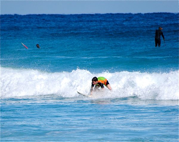 Surfers in Delray Beach take advantage of Tuesday's weather. 