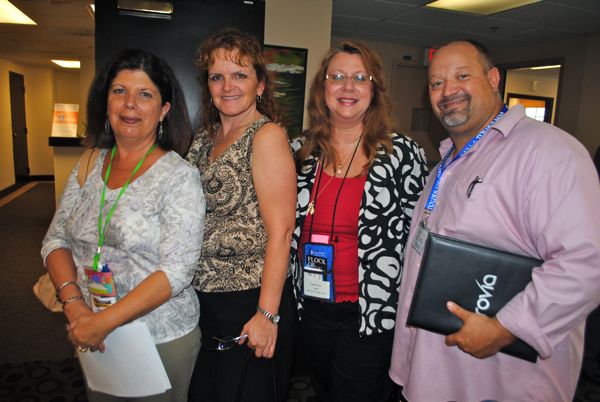 Judy Guilbeault, left, with Peggy Kelleher of MorganStanley Smith Barney, Diane Fish and Heath Jandek.