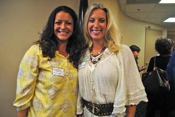 Katherine Schull of Zavee, left, with Joan Lingmerth. 