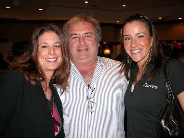 Susan Guilbert, left, of Thomson Reuters, with Rick Dube of Argentango Grill and Christina Dombrowsky of Zavee. 