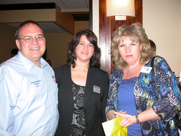 John Oldham of the Forgotten Soldiers Outreach with Dana Zarett of Pearle Vision in Boca Raton and Susan Jur of Pearle Vision in Boynton Beach. 