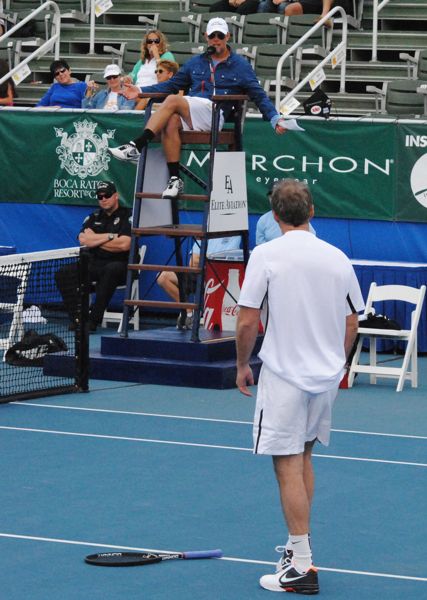 Patrick McEnroe at Delray Beach tournament.