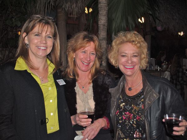 Three women enjoying the party