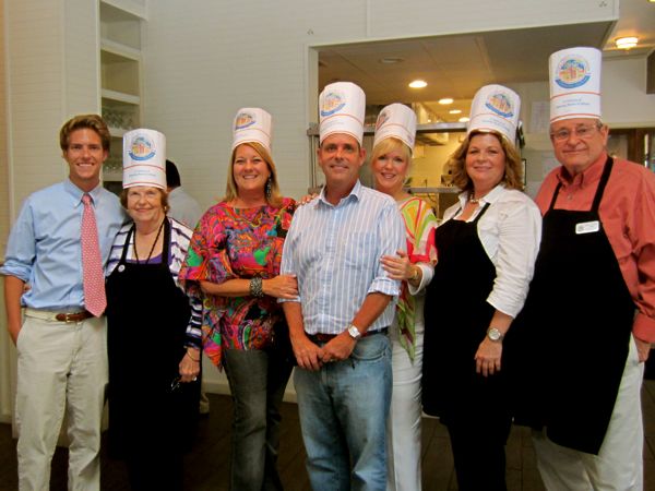 The Dockertys &mdash; Bobby, Marge, Caren, Bob, Nancy, Maureen and Jim &mdash; were the celebrity chefs and bartenders for Dine Out for a Cause at 75 Main.