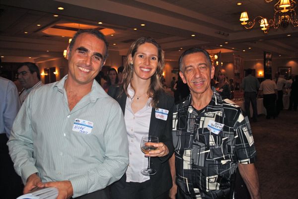 Nizan Mosery of Kean Financial Solutions, Laure Marmonel of 360 Real Estate Solutions and Bob Polleri of Borsha. 
