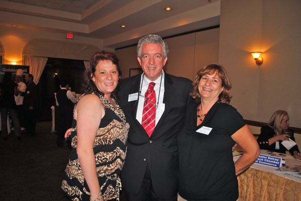 Randye Tone, member relations specialist, Glenn Jergensen, president and CEO, and Theresa Kinsloe, communications and events manager, all with the Boynton Beach Chamber. 