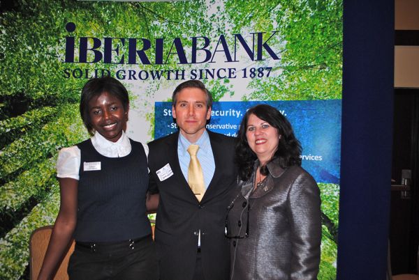 Gillien Knowles, Justin Cidoni and Cindy Winter, all of Iberiabank in Boynton Beach and Delray Beach. 