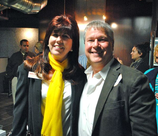 Regina O'Leary of House to Home Redesign and Gary Rubin of Acquis Realty. 