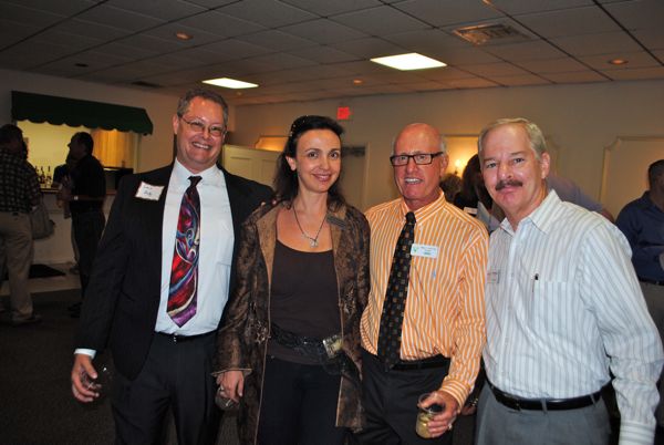 Steve Shelby of FarVision Networks, Maya Sarkisyan, a Delray Beach accupuncturist, Ronald Platt, owner of the Mellow Mushroom and John Campanola of Hello Eco in Delray Beach and an aspiring photographer. 