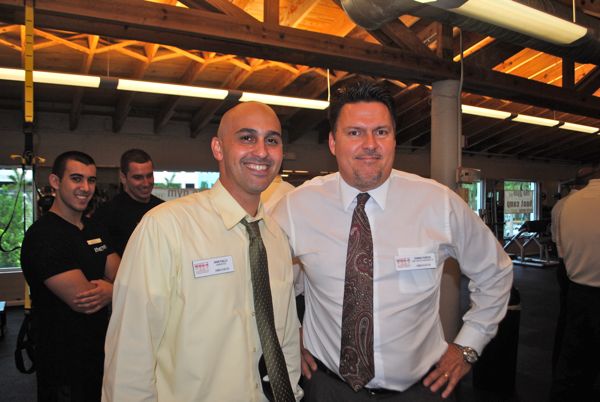 David Fiallo of BankUnited, left, with Dennis Farrar of New York Life. Both also serve as ambassadors with the Delray Beach Chamber. 