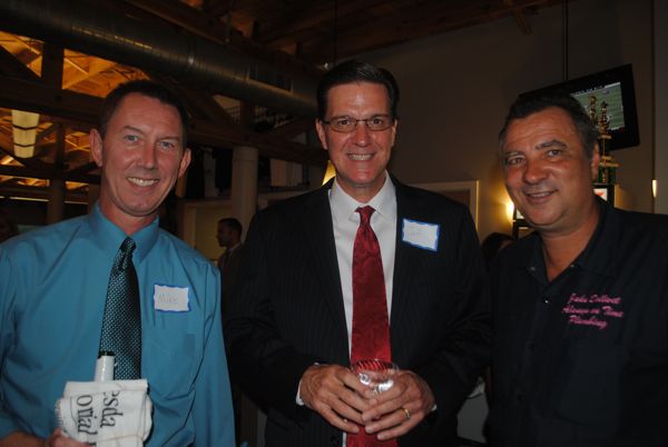 Michael J. Machonis of FoundCare in West Palm Beach, left, with Jeff Brown of John Hancock in Boca Raton and Jahn Dollwet of Always on Time Plumbing. 