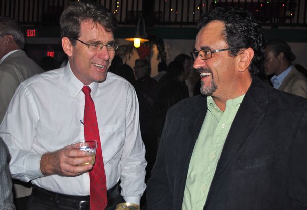 Dan Sloan of Sloan Architecture and Interior Design with Charles Maurer of Allstate Insurance, both of Delray Beach. 