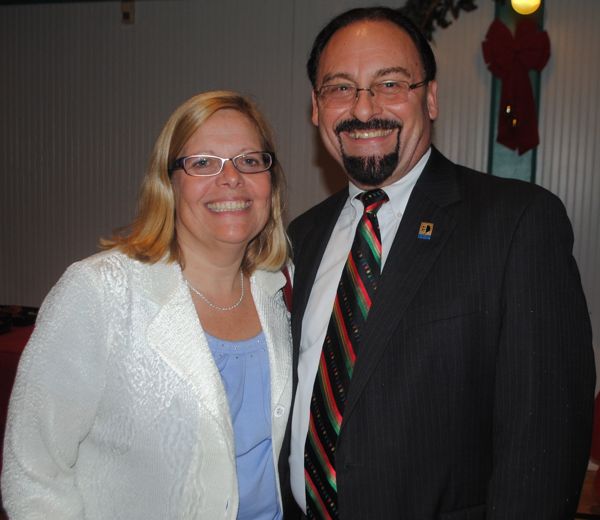 Rochelle M. Kingsley of the United Way of Palm Beach County, with Vincet Nolan Jr., economic development director for Delray Beach.