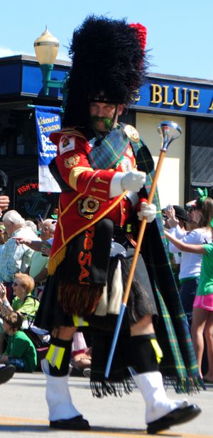 A green moustache? Yes, a green moustache! 