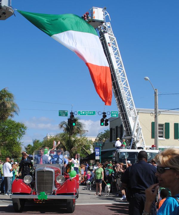 This truck from Belle Glade celebrate the contributions of America's women firefighters. 