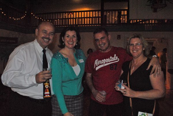 Old School Square's Joe Gillie and Leanne Griffith, left, with Cels Camejo and Delray Chamber Chairwoman Kimerberly Camejo. 