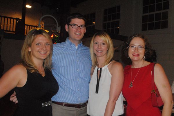Terra Spero of RealTime Marketing, left, with Conner Lynch of the Plastrige Insurance Agency, wife Ryan Lynch and Juanita Bryant Goode of CROS Ministries. 