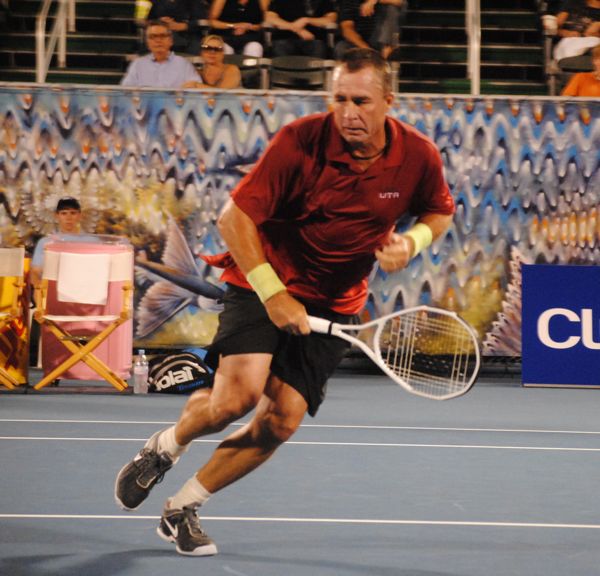 van Lendl flashed some of the skills that made him a tennis great but in the end didn't have enough game against Carlos Moya. 