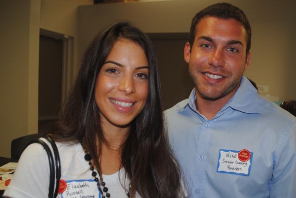 New chamber members Elizabeth Russell and Michael Bittar, both of Senior Concierge Providers in Delray Beach. 