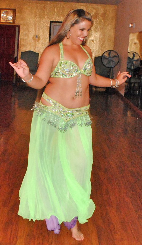 Daniela Adriaenssens belly dances.