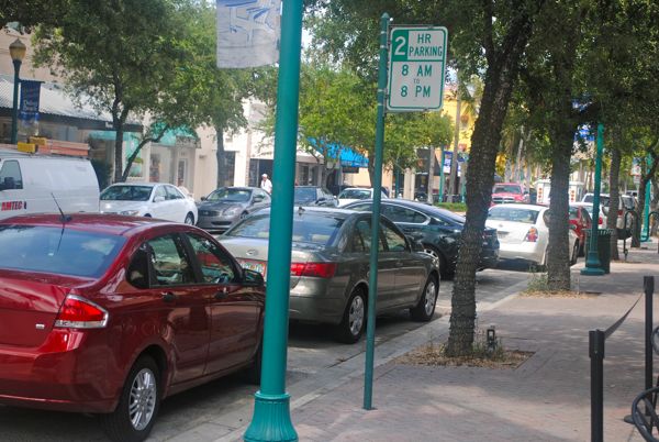 parking along atlantic avenue in delray beach