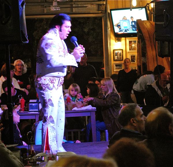 It would have been a Blue Christmas tree lighting without Elvis, aka Scott Ringersen, holding court at Johnnie Brown's on Atlantic Avenue Thursday eveningl. 